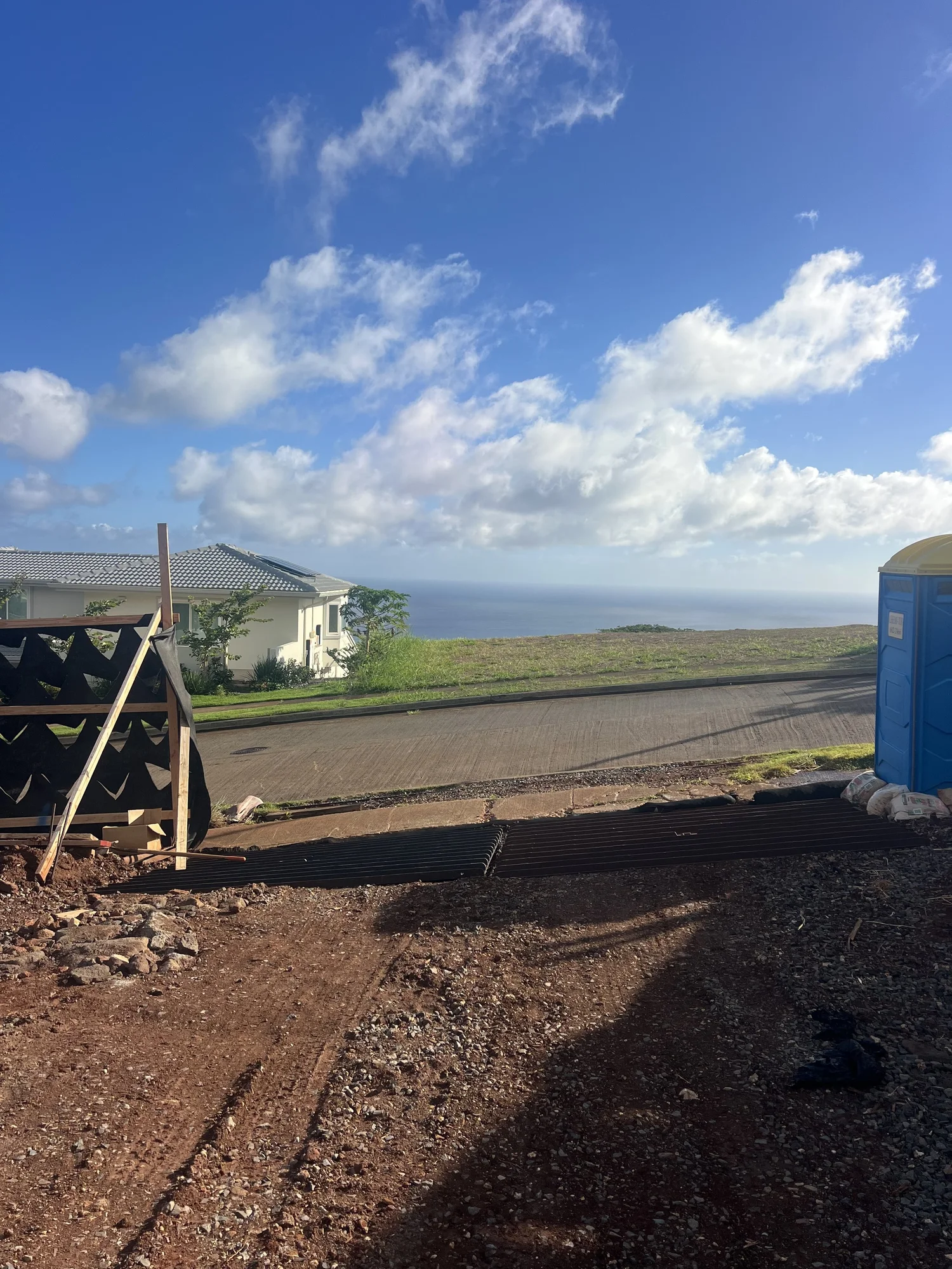 Hillside lot at Hawaii Loa Ridge home-build project